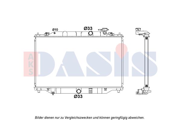 AKS DASIS radiatorius, variklio aušinimas 110084N